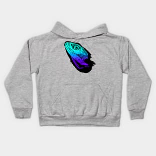 Colored Beardie Skull Kids Hoodie